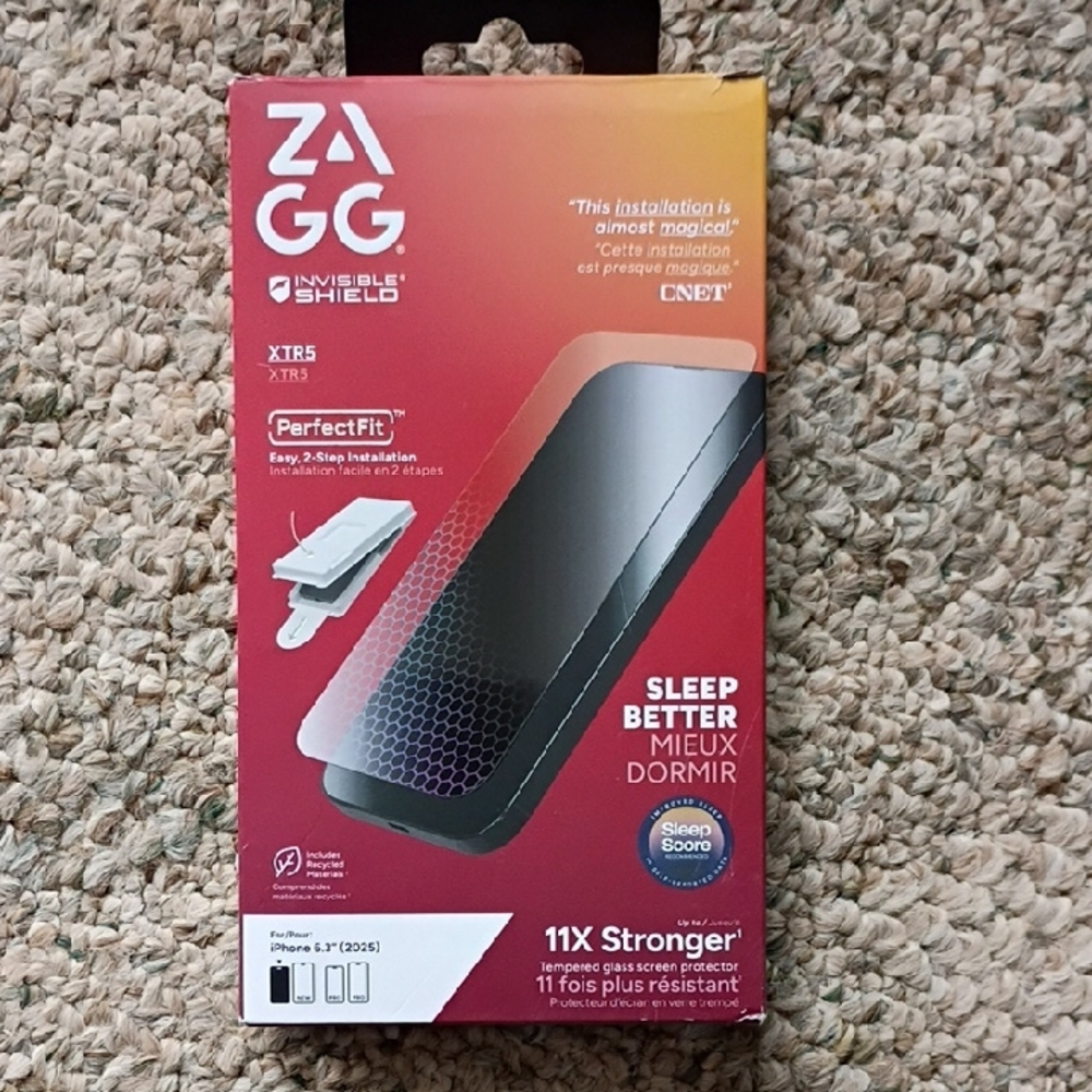 ZAGG InvisibleShield Screen Protector - Black iPhone 6.3 (2025)